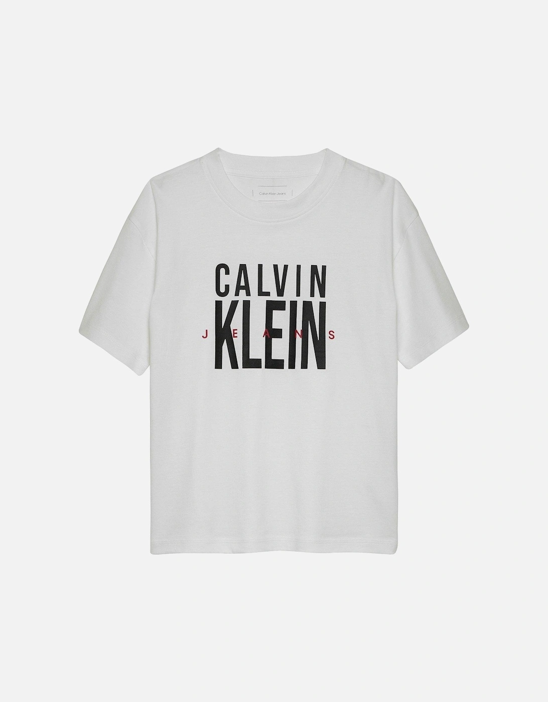 Boys Bold CKJ Graphic Short Sleeve T-Shirt - White, 2 of 1
