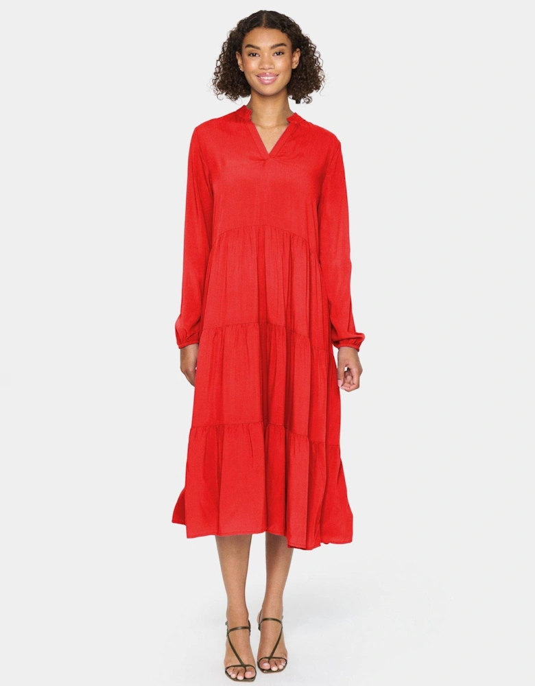 Eda Midi Dress - Red