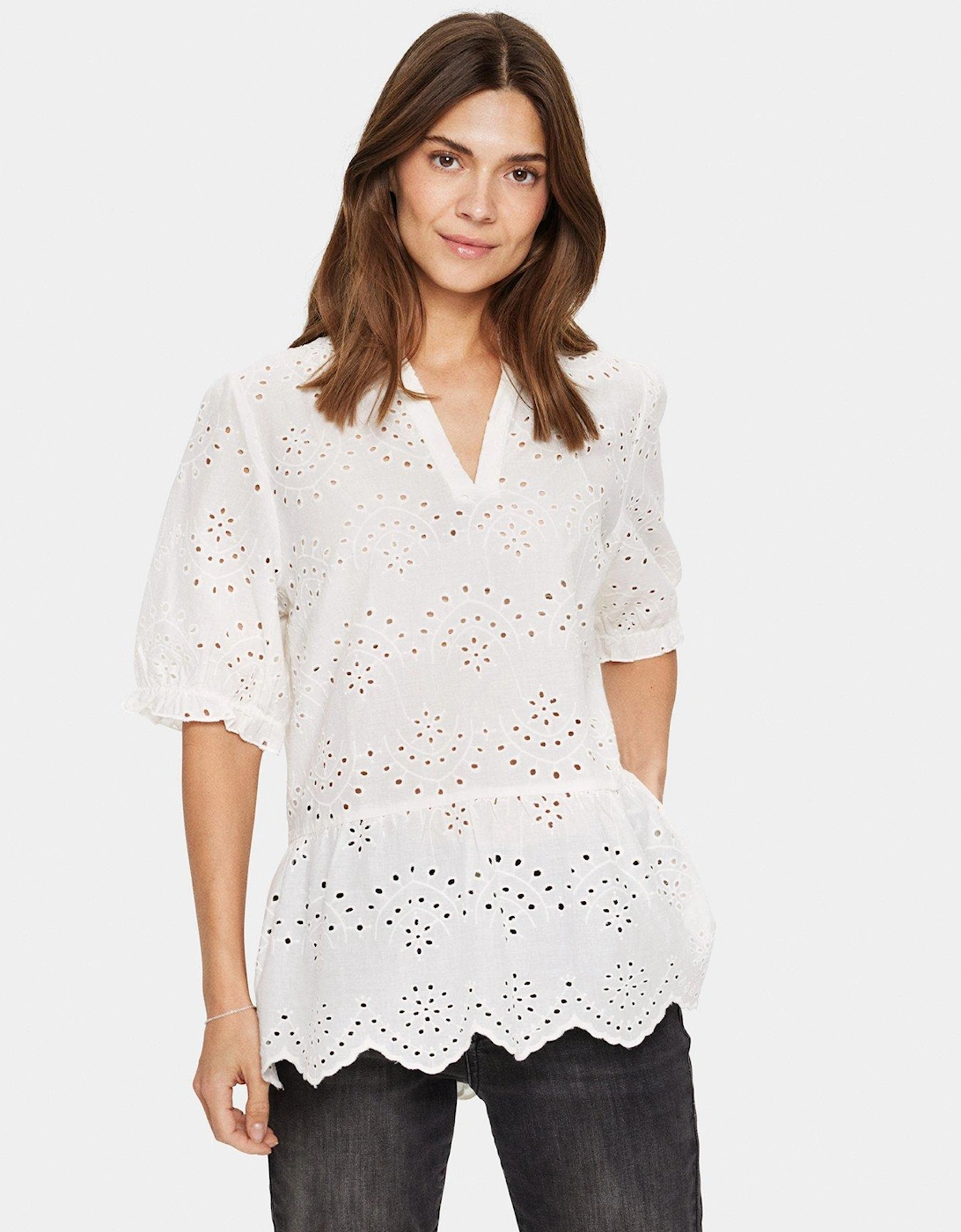 Geleksa Blouse - White, 2 of 1