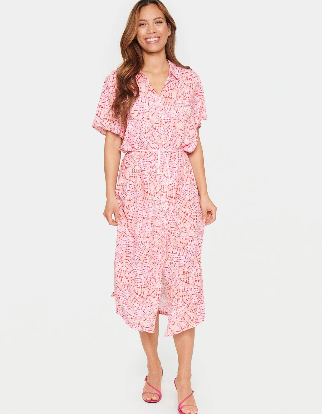 Velah Midi Dress - Pink, 2 of 1