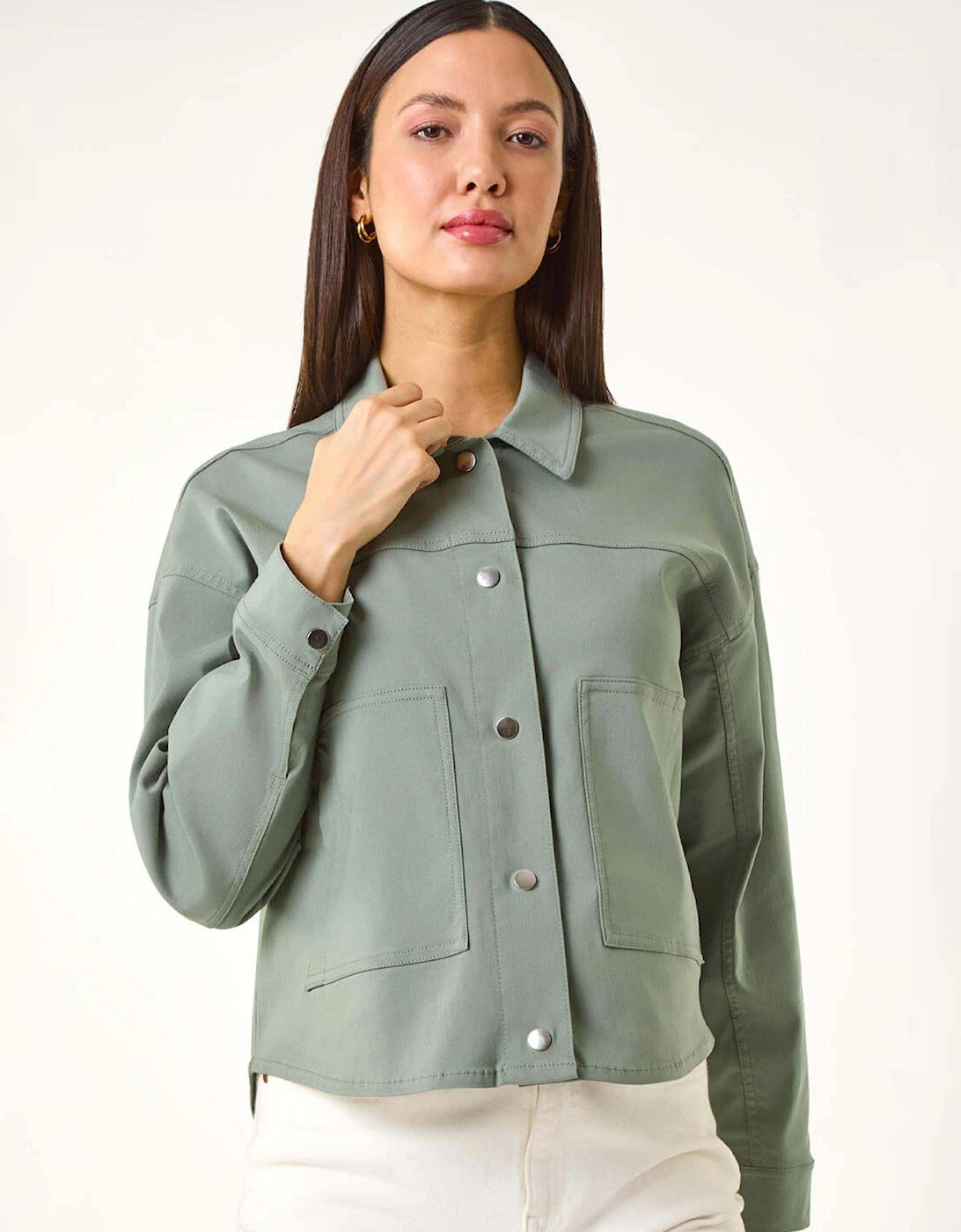 Patch Pocket Jacket - Green, 2 of 1