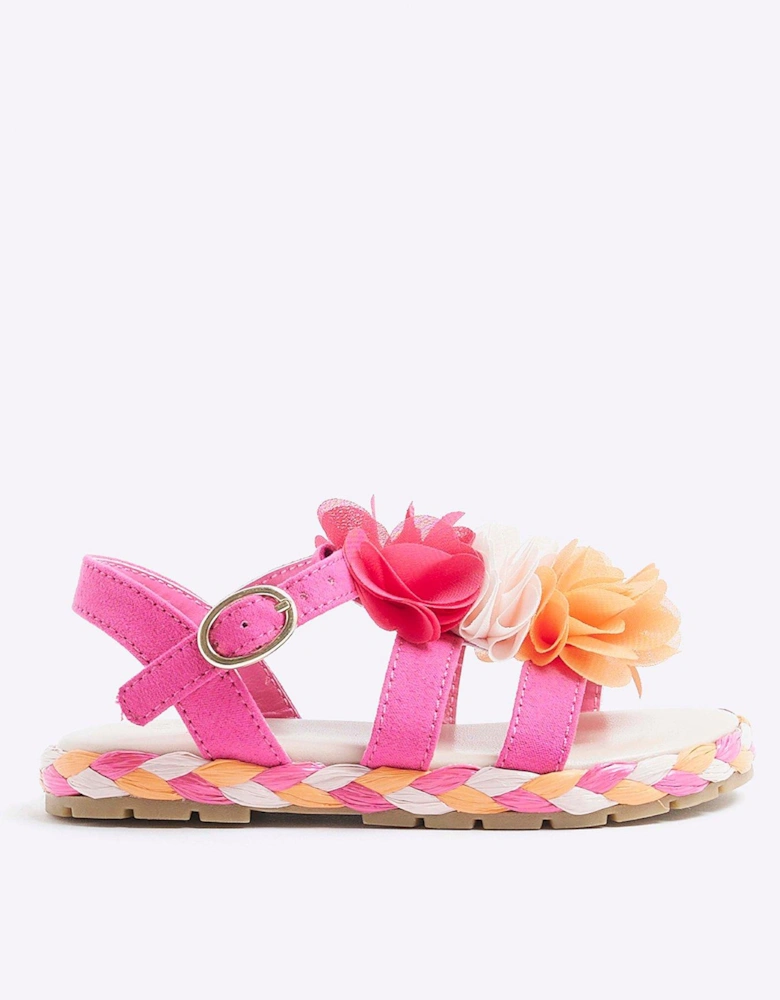 Girl Flower Sandals - Pink