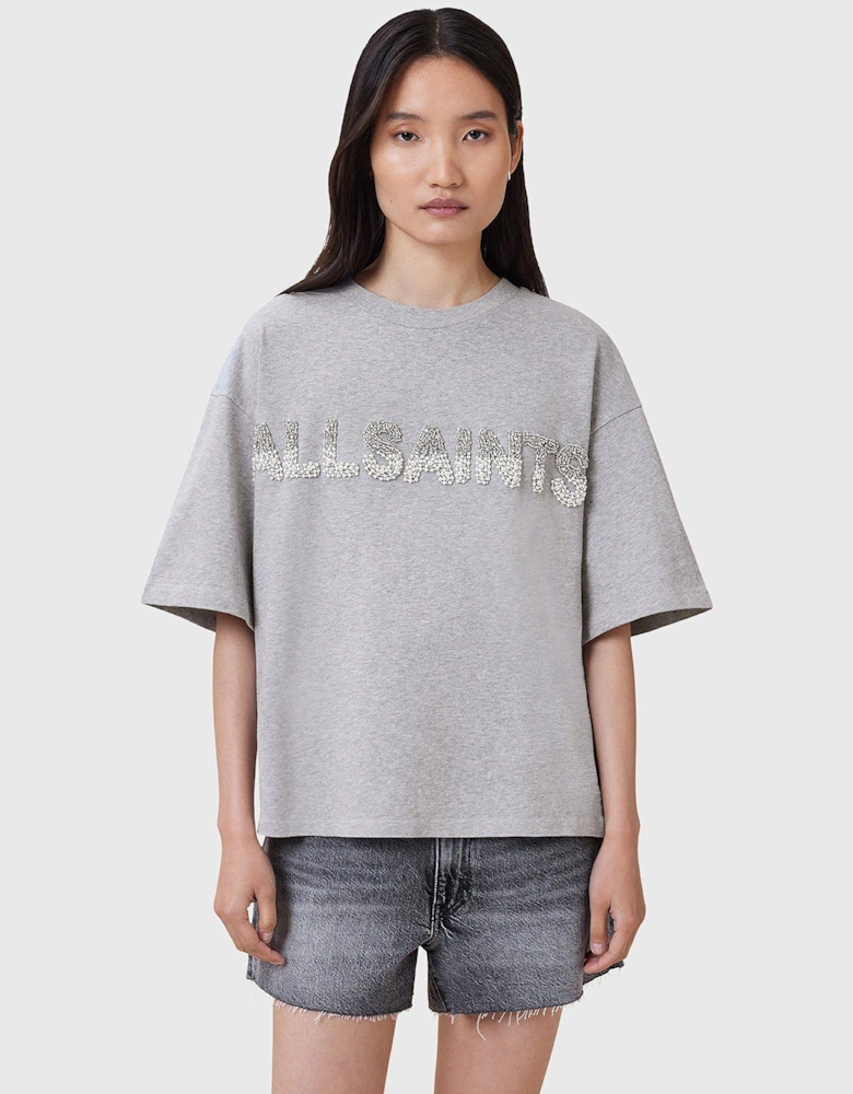 Amelie Pearl T-Shirt - Grey