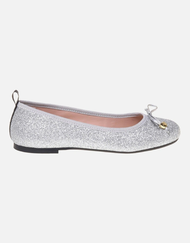 Glitter Ballet Flat - Silver
