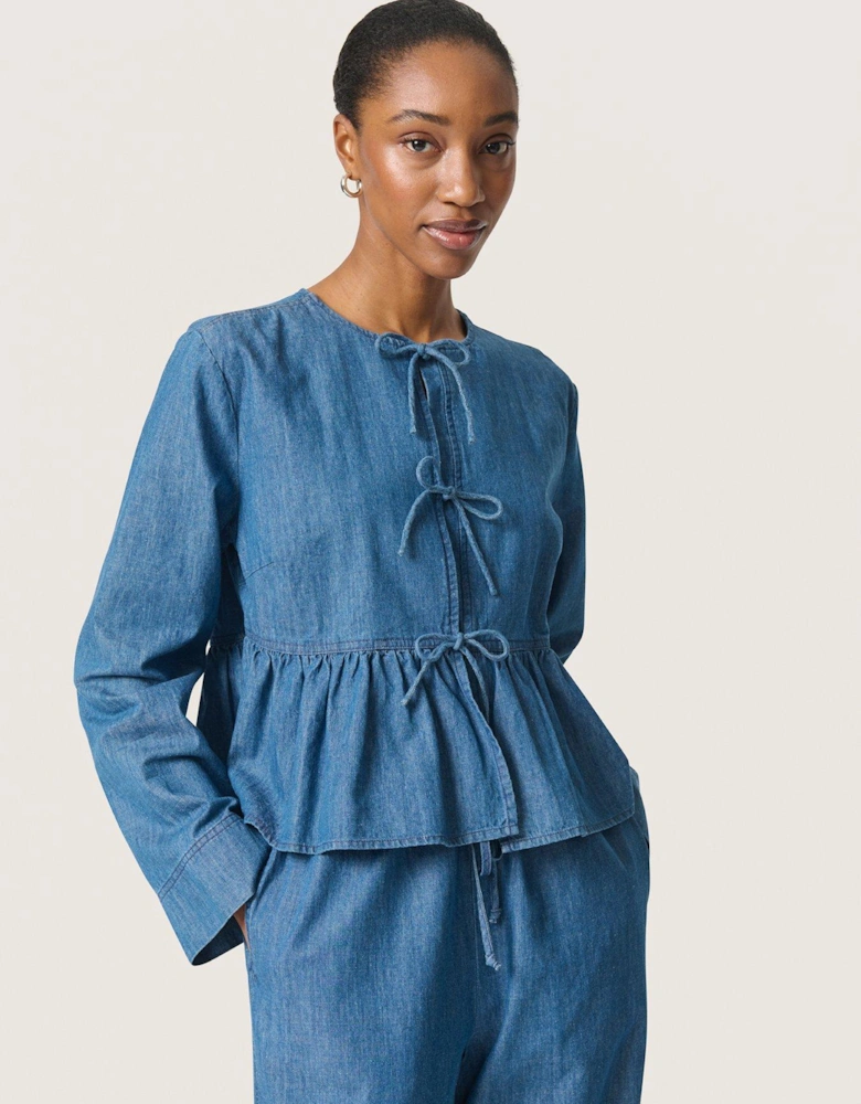 Chamy Shirt Blouse - Blue