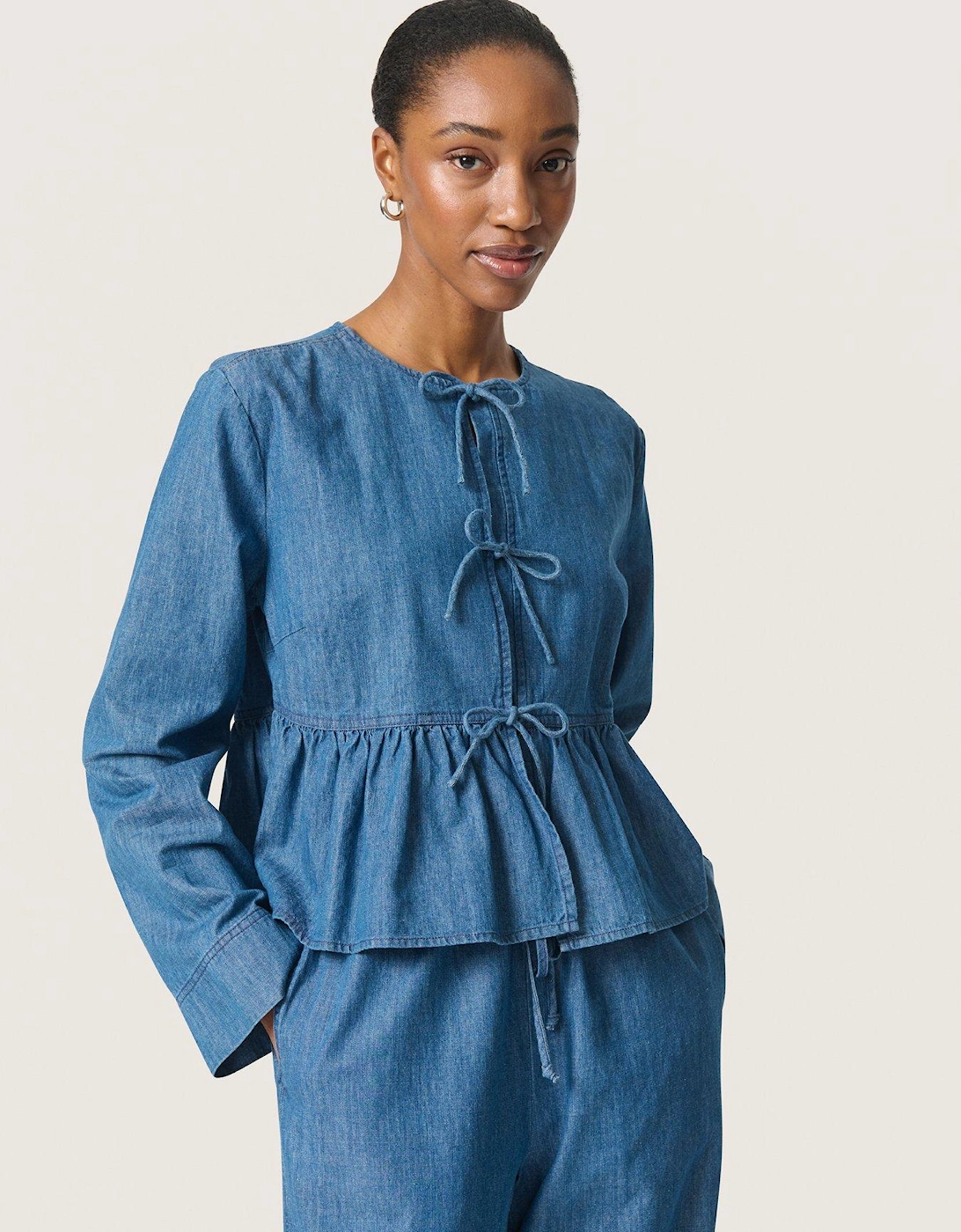 Chamy Shirt Blouse - Blue, 2 of 1
