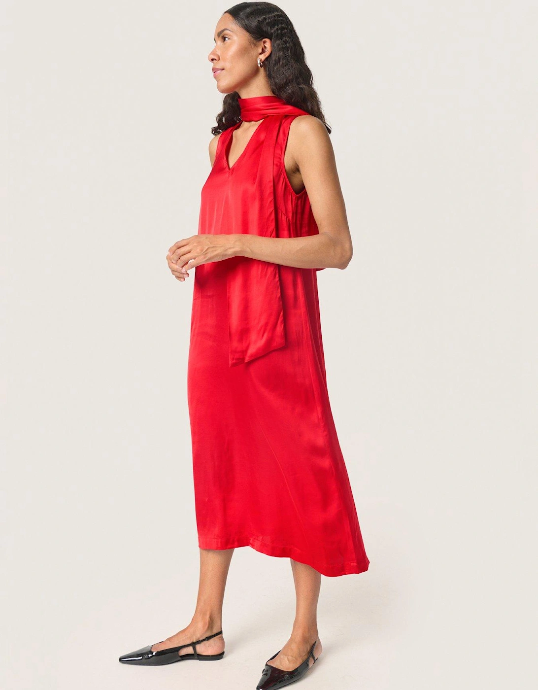 Asja Midi Dress - Red, 2 of 1