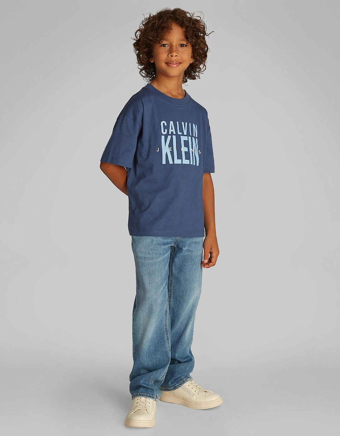 Boys Bold Graphic Short Sleeve T-Shirt - Navy, 2 of 1