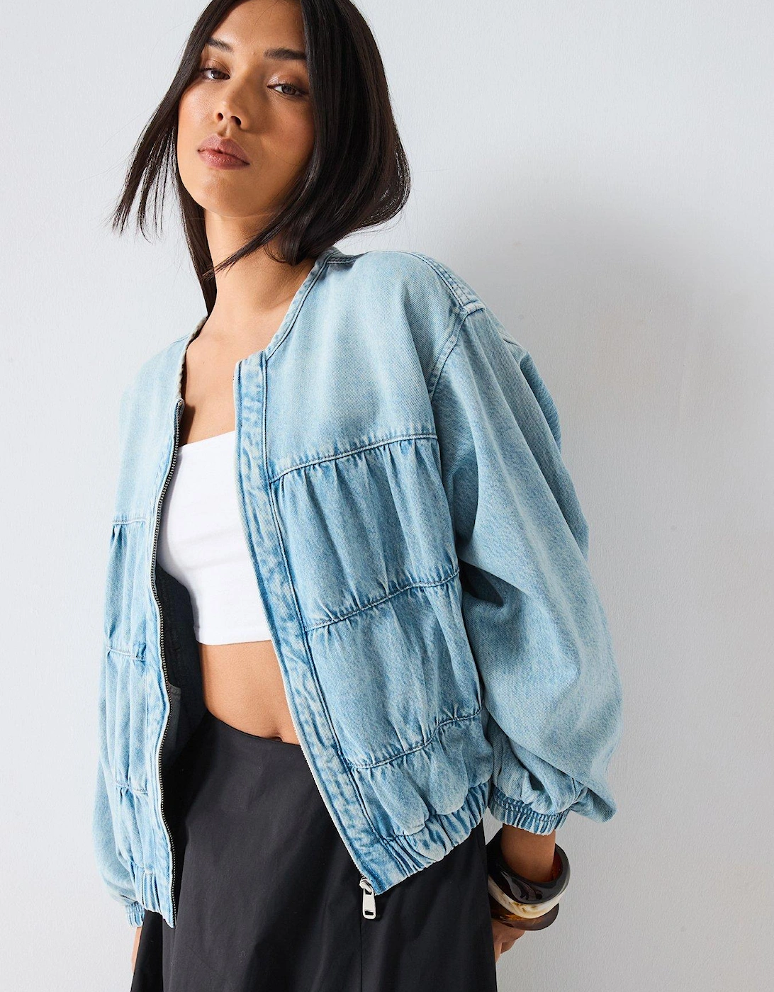 Layla Denim Jacket - Blue, 2 of 1