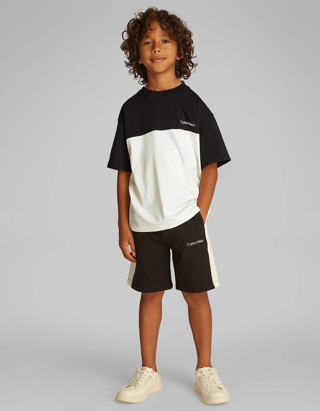 Boys Colour Block Short Sleeve T-Shirt - Black, 2 of 1