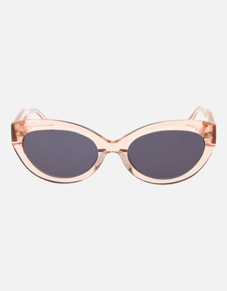 Cat Eye Acetate Sunglasses with Grey Lenses Women - Pink