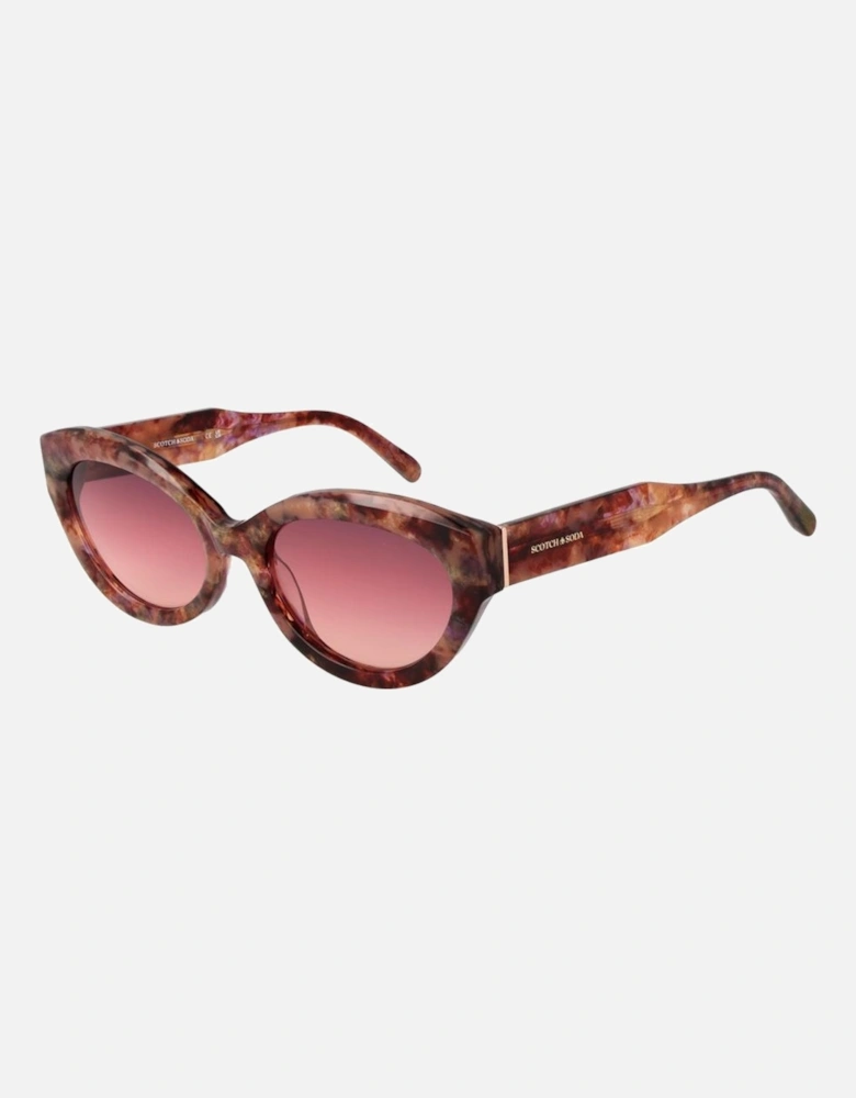 Cat Eye Gradient Sunglasses with Acetate Frame Women - Multicolor