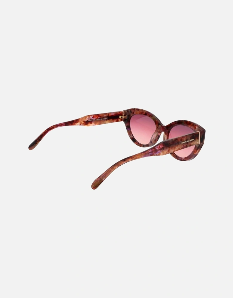 Cat Eye Gradient Sunglasses with Acetate Frame Women - Multicolor