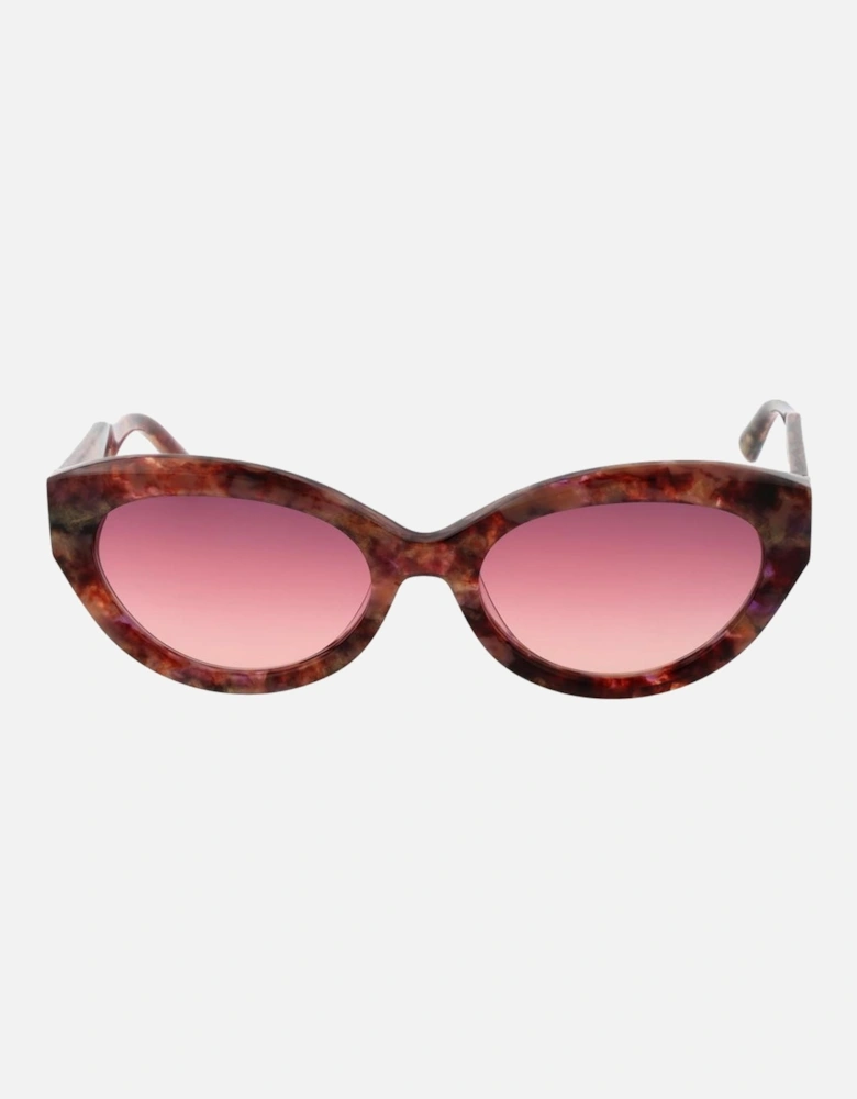 Cat Eye Gradient Sunglasses with Acetate Frame Women - Multicolor