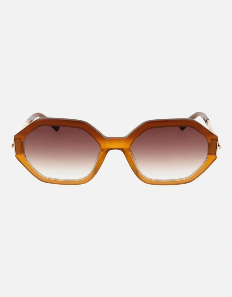 Rectangle Gradient Acetate Sunglasses with 100% UV Protection Women -