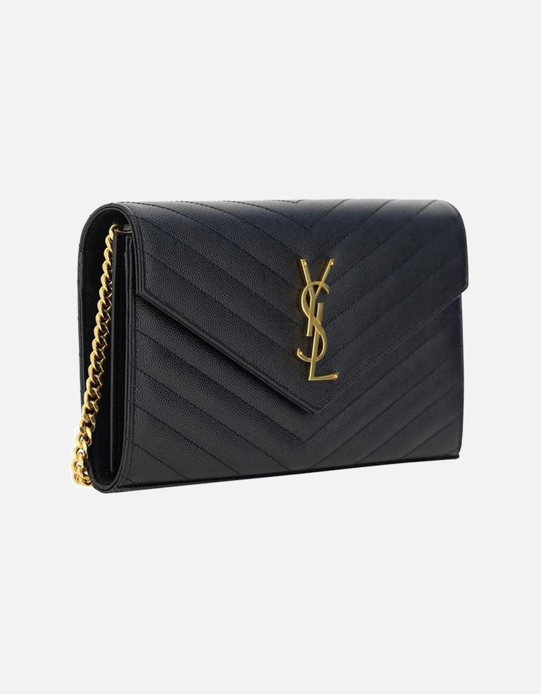Monogram Leather Matelasse Shoulder Bag Women - Black