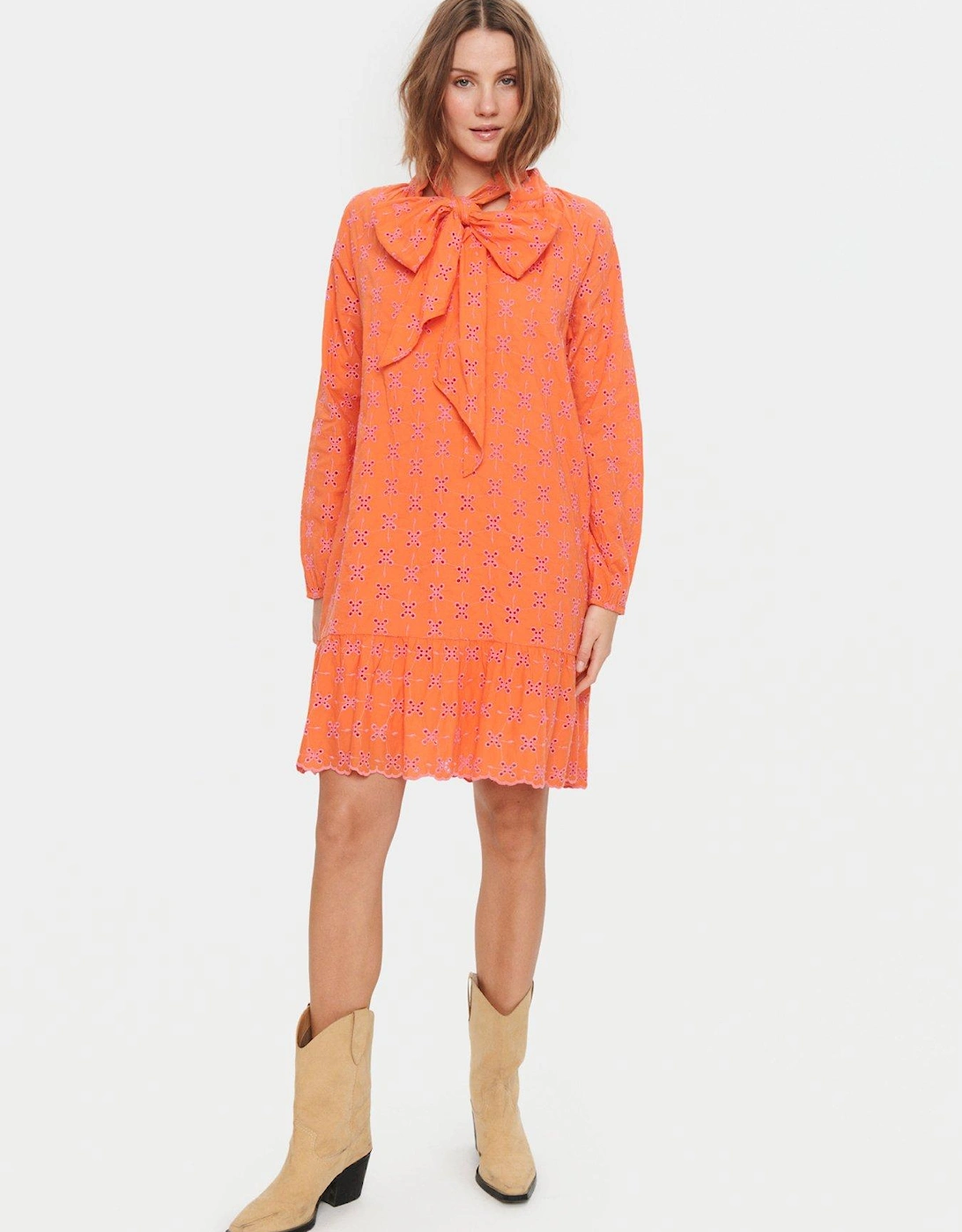 Dafne Dress - Orange, 2 of 1