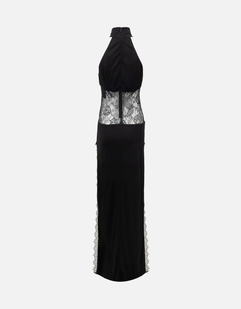 Ruffle-Trimmed Silk Chiffon Blouse Women - Black Dresses