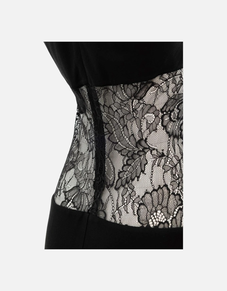 Ruffle-Trimmed Silk Chiffon Blouse Women - Black Dresses