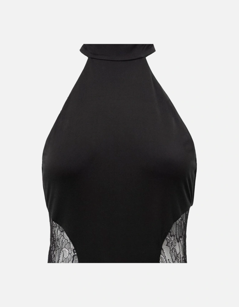 Ruffle-Trimmed Silk Chiffon Blouse Women - Black Dresses