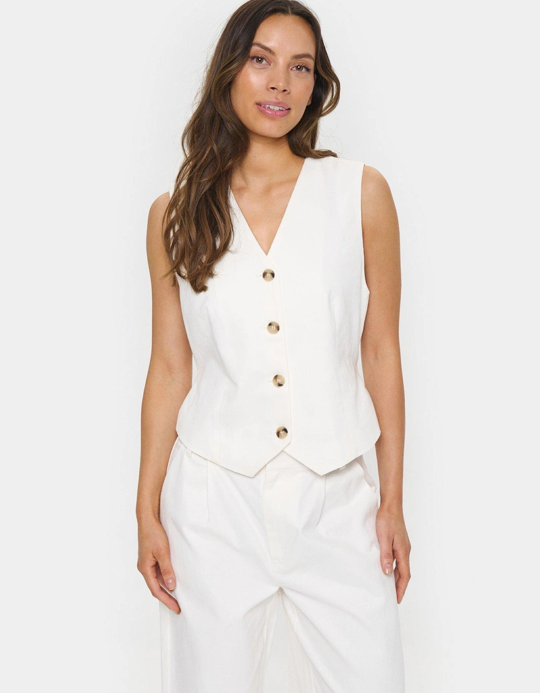 Jaclyn Waistcoat - White, 2 of 1