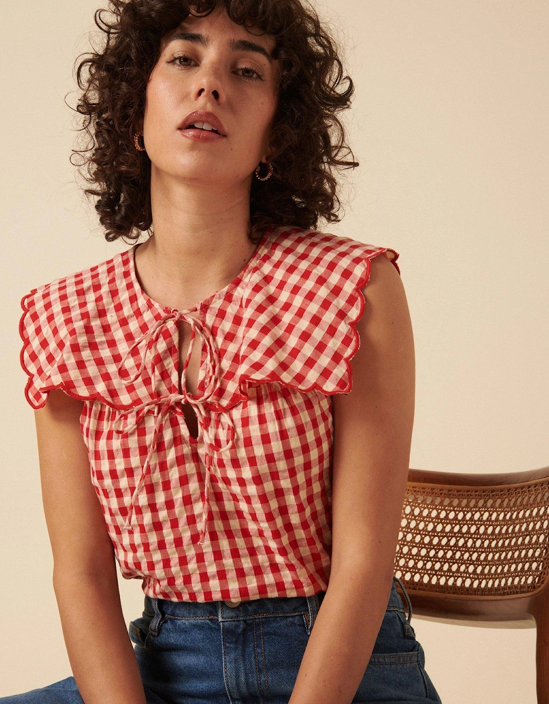 Bridy Sleeveless Top - Red, 2 of 1