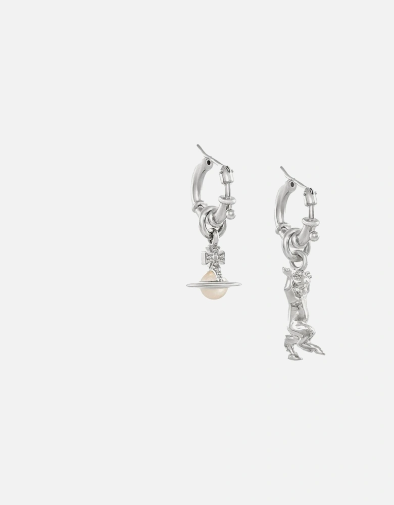 Anglo Pearl Earrings Silver