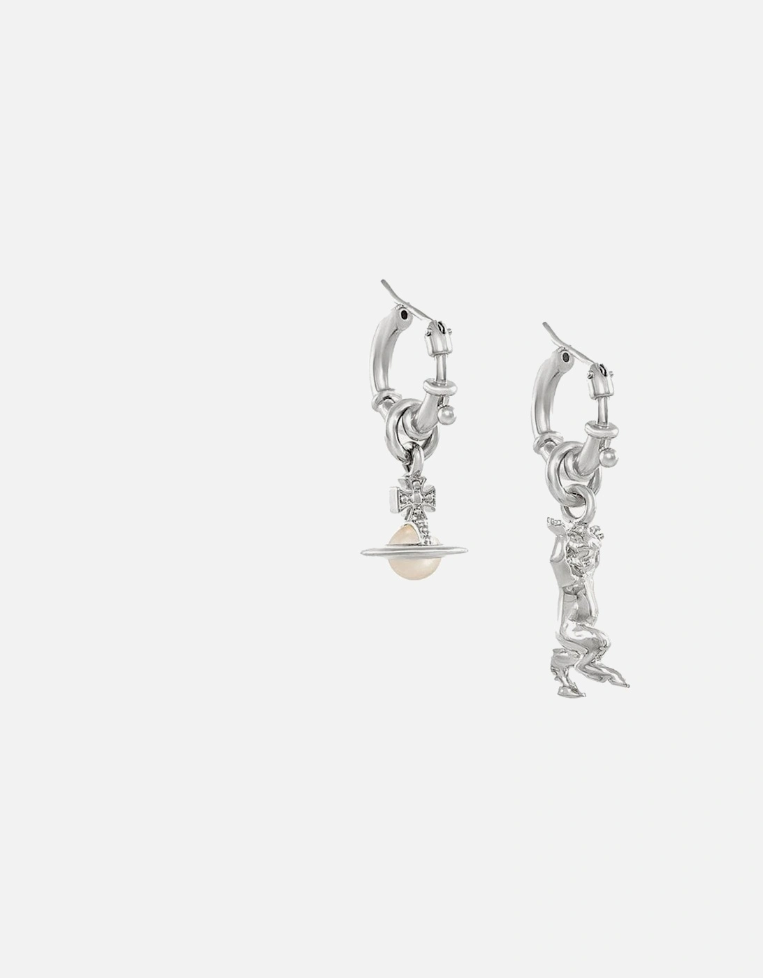 Anglo Pearl Earrings Silver