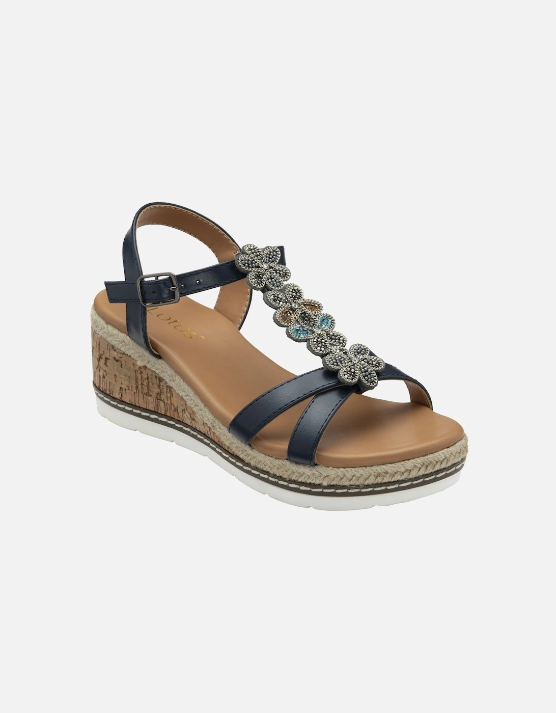 Letica Womens Wedge Sandals, 5 of 4