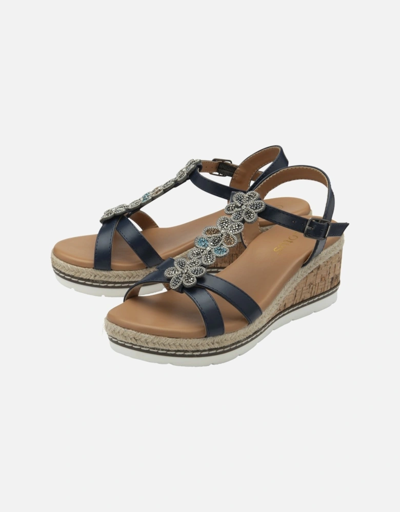 Letica Womens Wedge Sandals