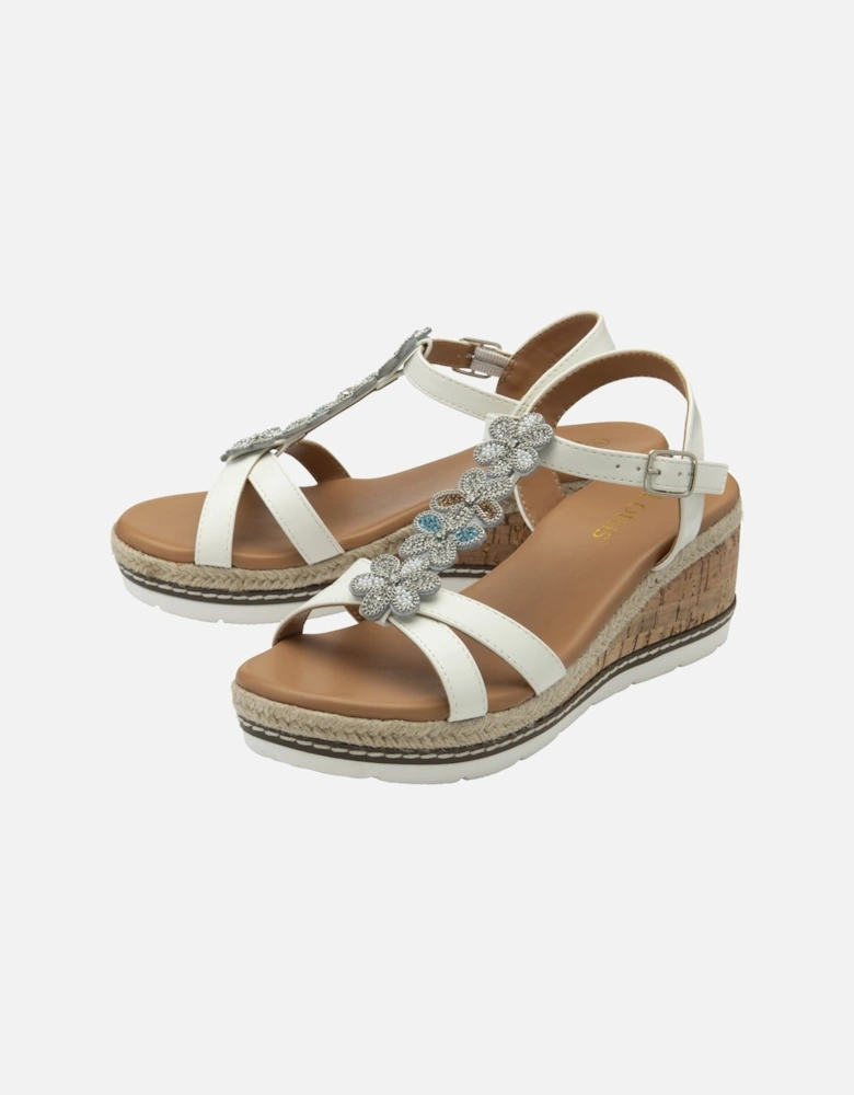 Letica Womens Wedge Sandals