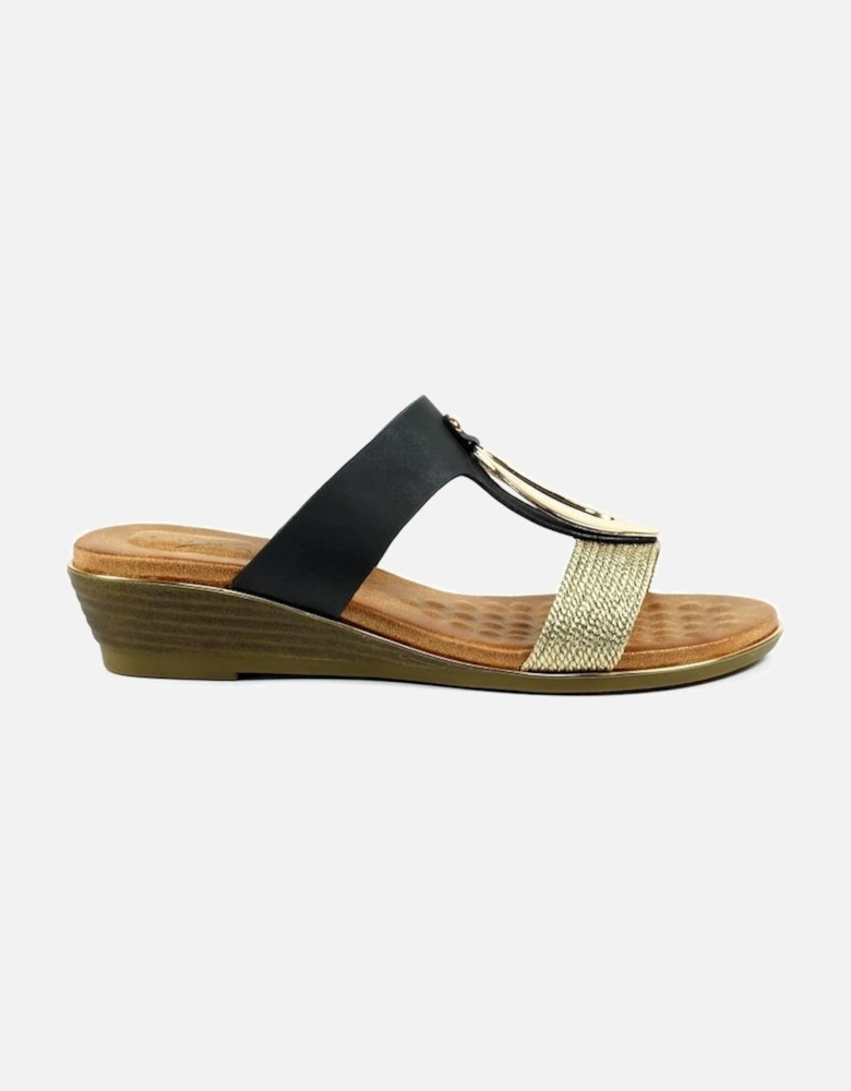 wedge sandals JLH434 Porto in Black