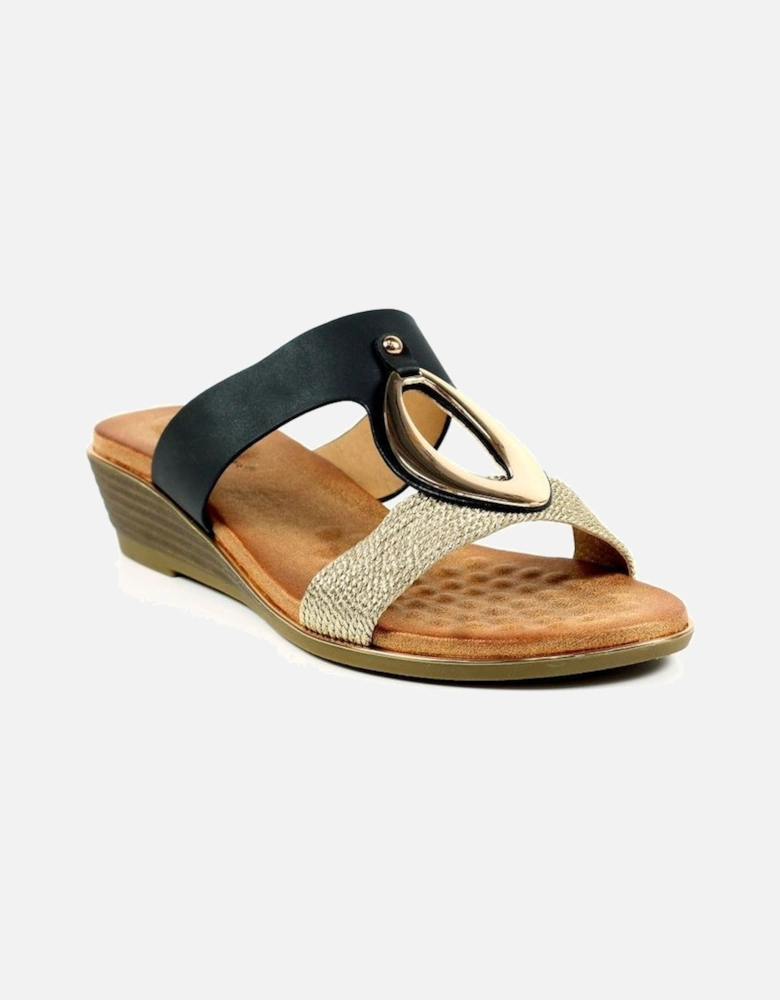 wedge sandals JLH434 Porto in Black