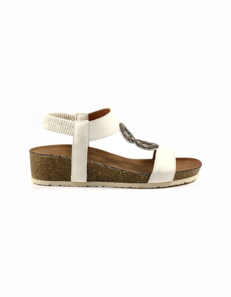 ladies sandal JLH359 Barwell in White