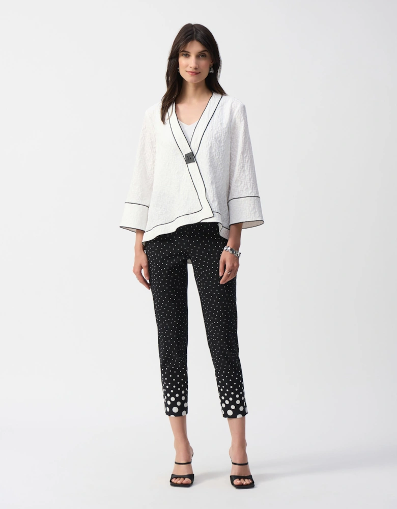 Millennium dot straight print pants