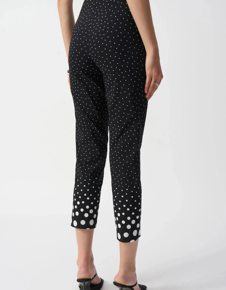 Millennium dot straight print pants