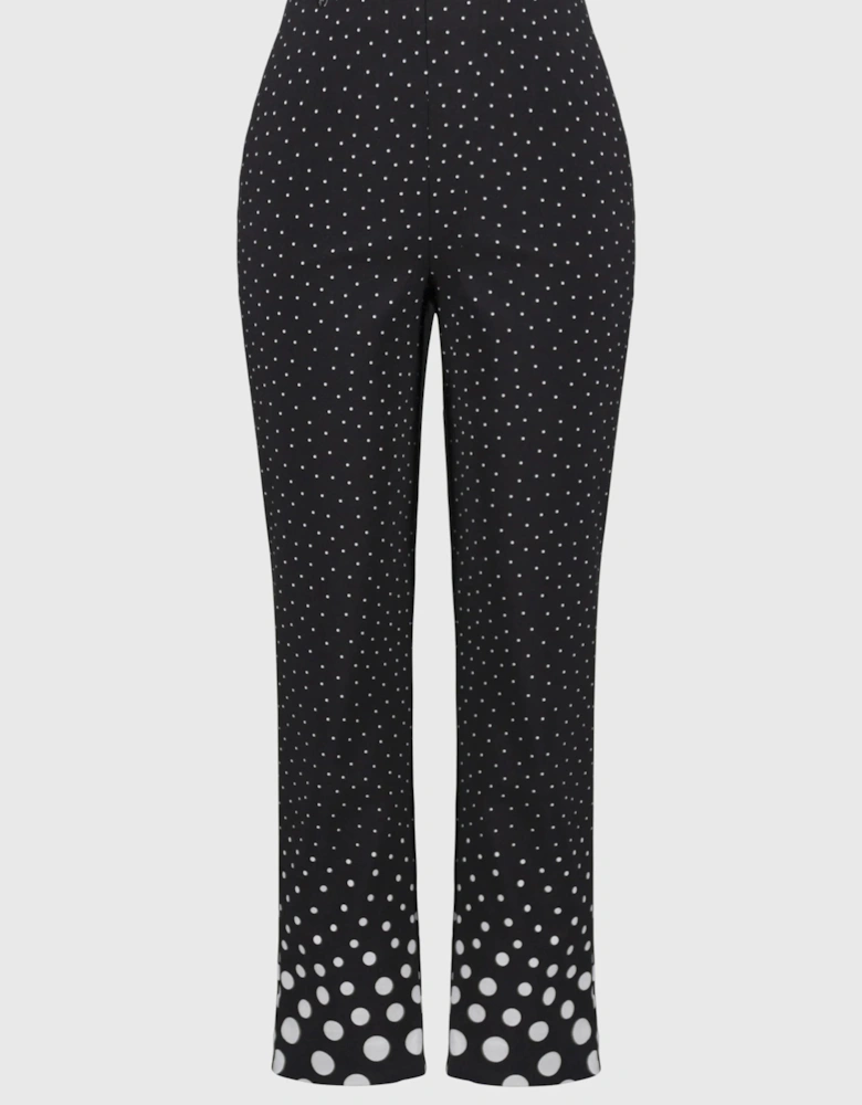 Millennium dot straight print pants