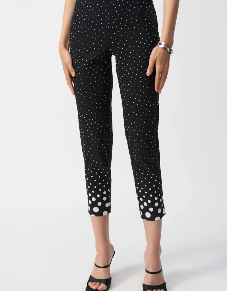 Millennium dot straight print pants