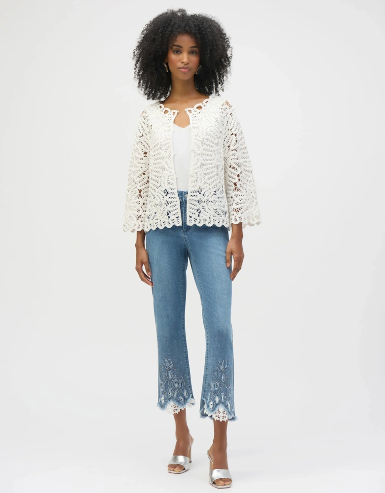 Crochet sweater knit cover up