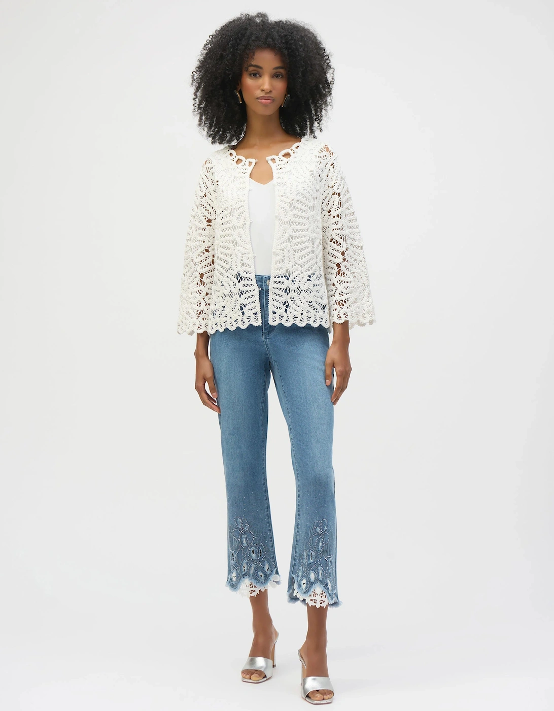 Crochet sweater knit cover up