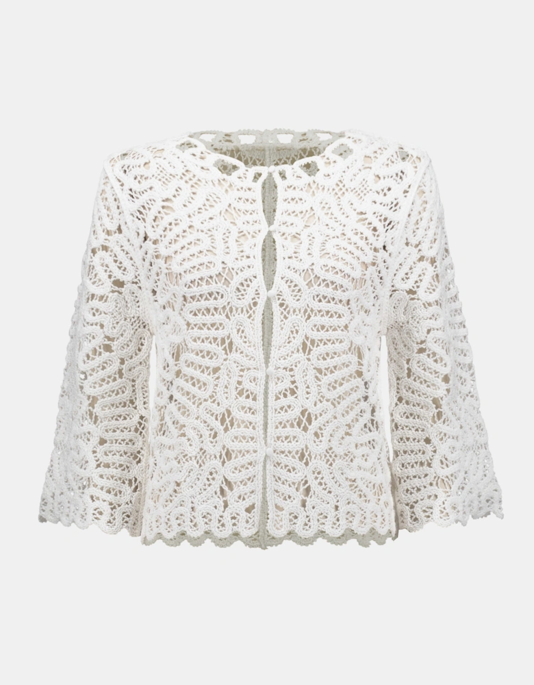 Crochet sweater knit cover up