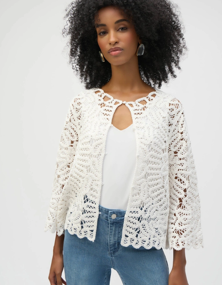 Crochet sweater knit cover up