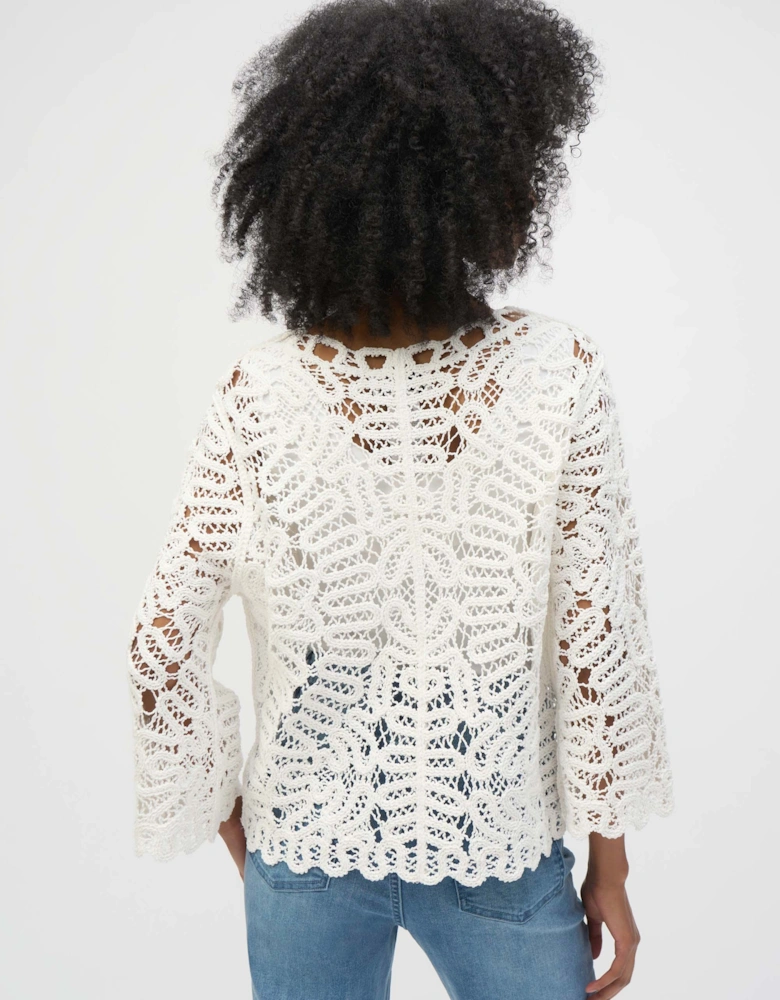 Crochet sweater knit cover up