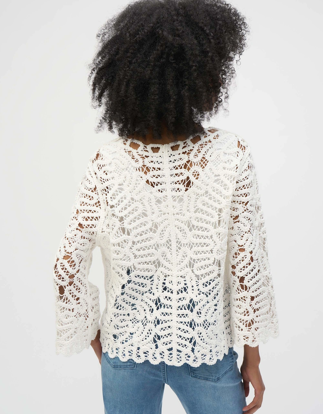 Crochet sweater knit cover up