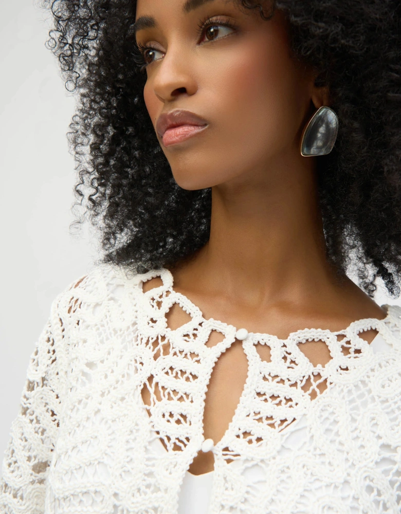 Crochet sweater knit cover up