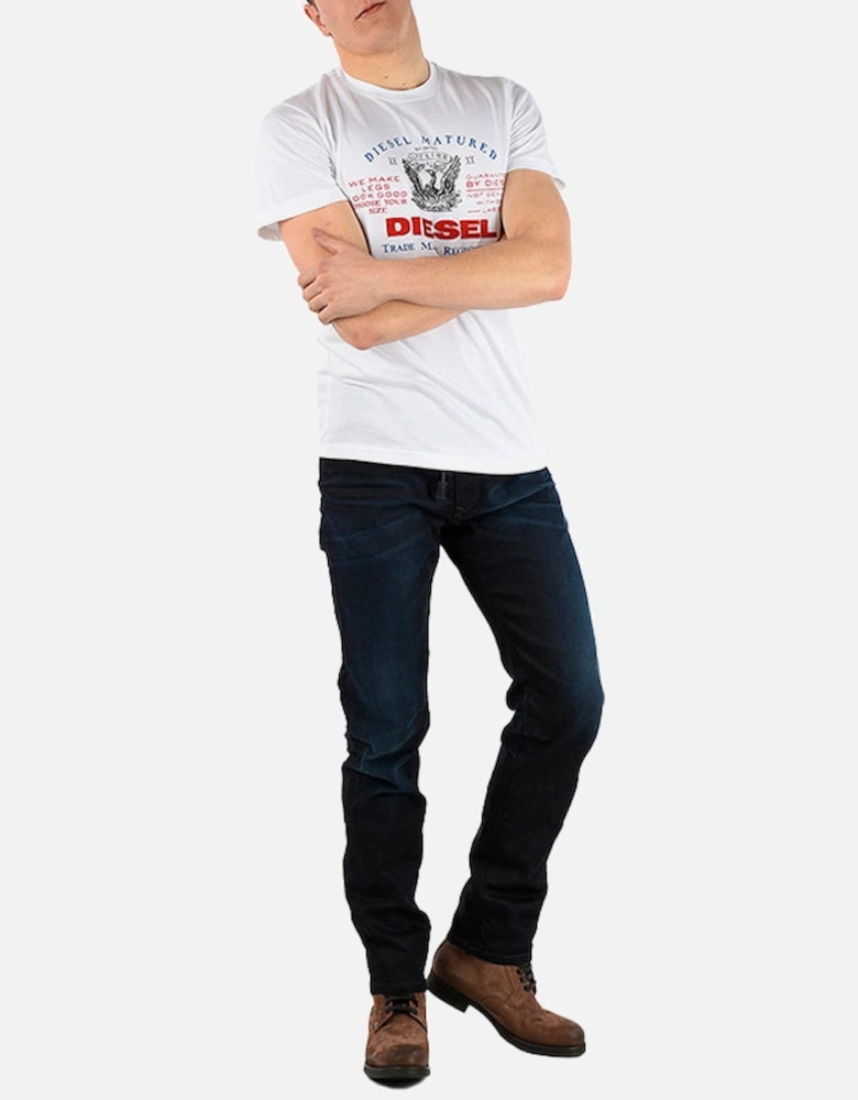 T LOGYS HEMD Mens T Shirts Crew Neck Short Sleeve Casual White Cotton Tee
