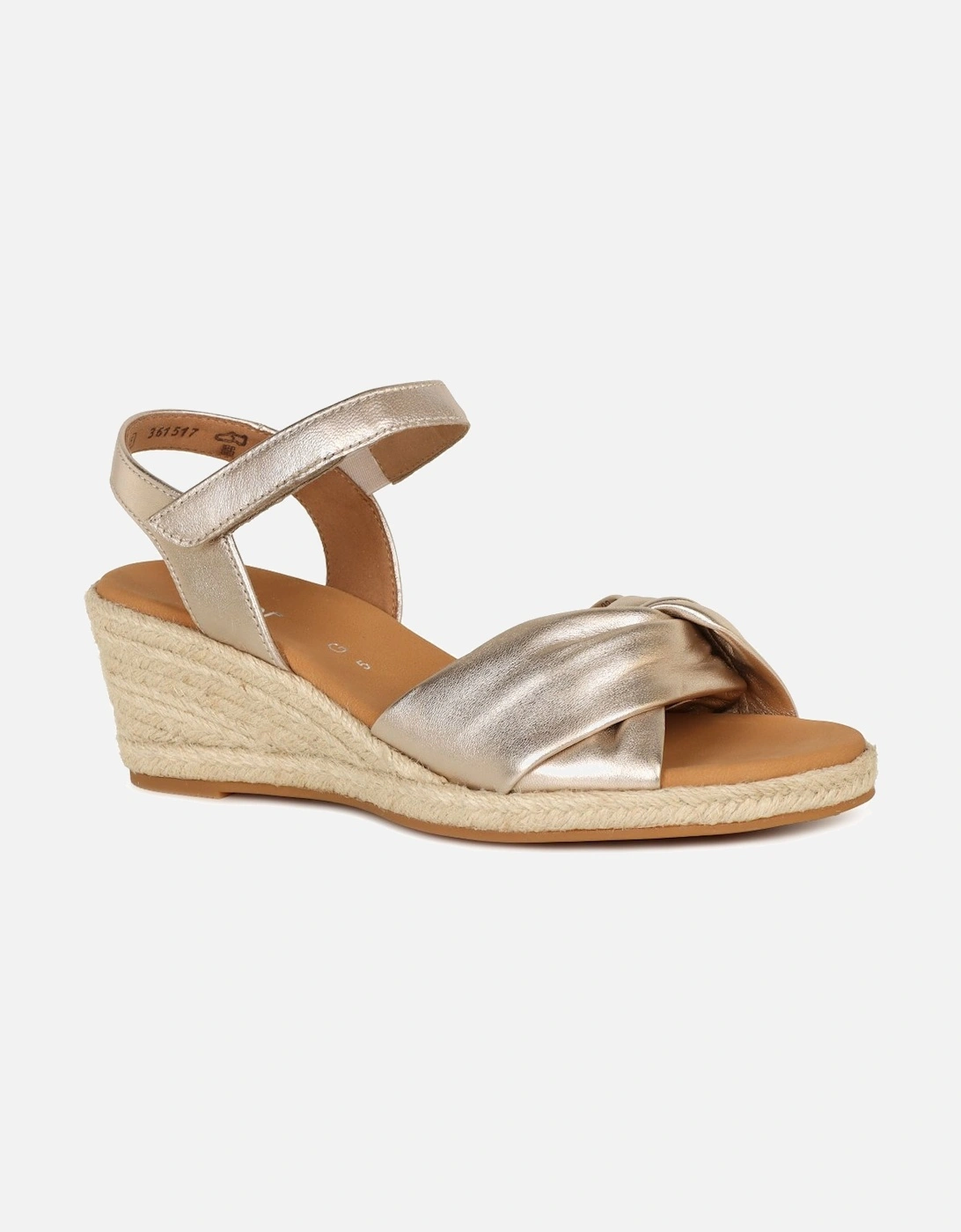 Gabor Women's Moon Womens Wedge Heel Sandals - Gold - Size: 8