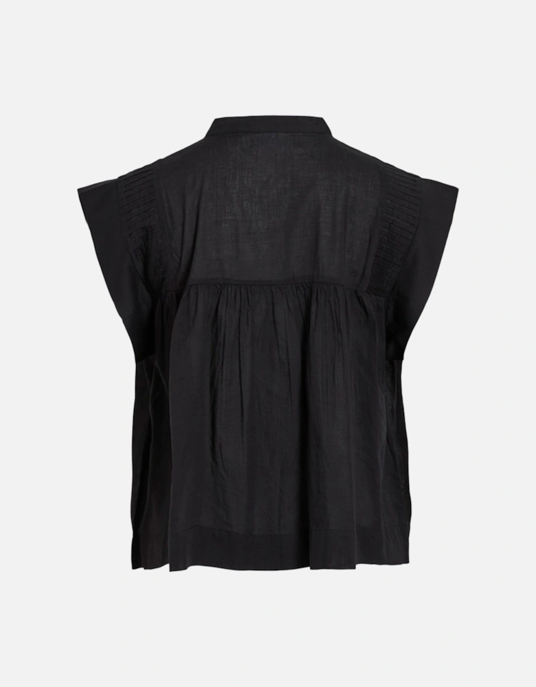 Women's Katinka Sleeveless Short Shirt Black Beauty