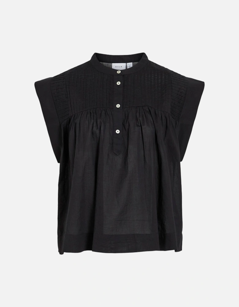 Women's Katinka Sleeveless Short Shirt Black Beauty