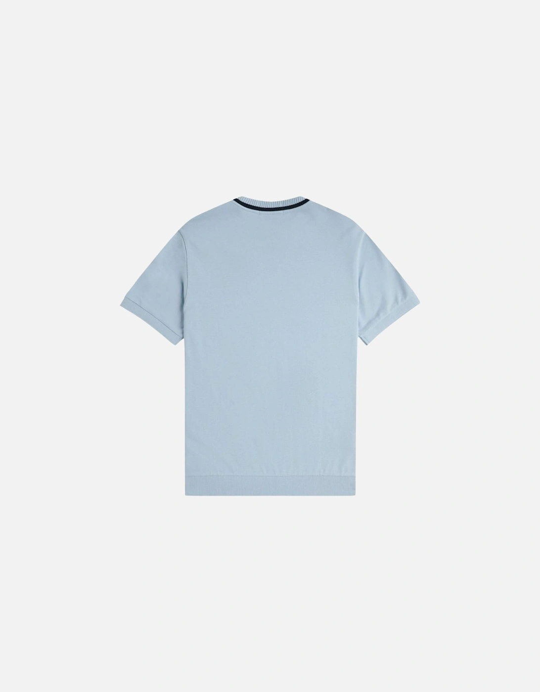 Crew Neck Pique T-Shirt - Light Smoke
